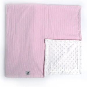 Pink and White Striped Baby Bedding Set